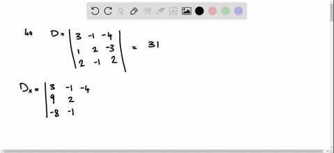 use-cramers-rule-to-solve-those-systems-for-which-d-neq-0-in-cases-where-d0-use-gaussian-eliminat-18