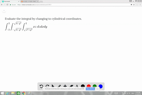 evaluate-the-integral-by-changing-to-cylindrical-coordinates-displaystyle-int_-22-int_-sqrt4-y2sqrt4