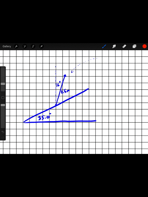 a-snow-covered-ski-slope-makes-an-angle-of-350-with-the-horizontal-when-a-ski-jumper-plummets-onto-t
