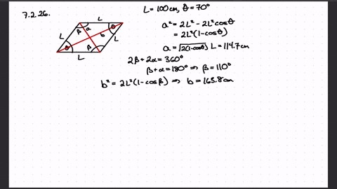 a-rhombus-has-sides-of-length-100-centimeters-and-the-engle-at-one-of-the-vertices-is-70circ-approxi