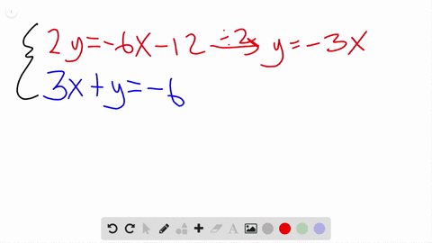 solve-each-system-of-equations-by-graphing-leftbeginarrayl-2-y-6-x-12-3-xy-6-endarrayright