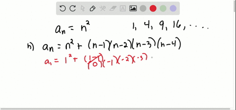 a-show-that-the-first-four-terms-of-the-sequence-a_nn2-are-14916-ldots-b-show-that-the-first-four-te