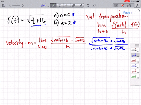 use-the-position-function-ft-meters-to-find-the-velocity-at-time-ta-seconds-ftsqrtt16mathrma-a0-math