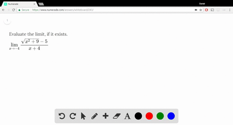 evaluate-the-limit-if-it-exists-displaystyle-lim_x-to-4fracsqrtx2-9-5x-4