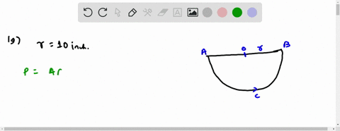 area of a semicircle with radius of 10