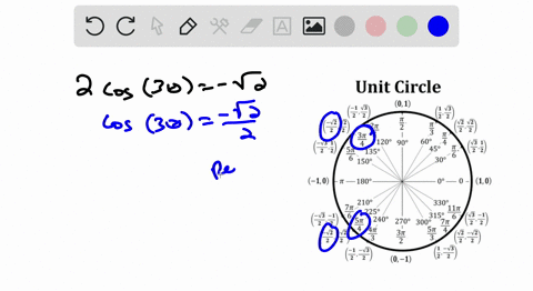find-all-solutions-2-cos-3-theta-sqrt2-2