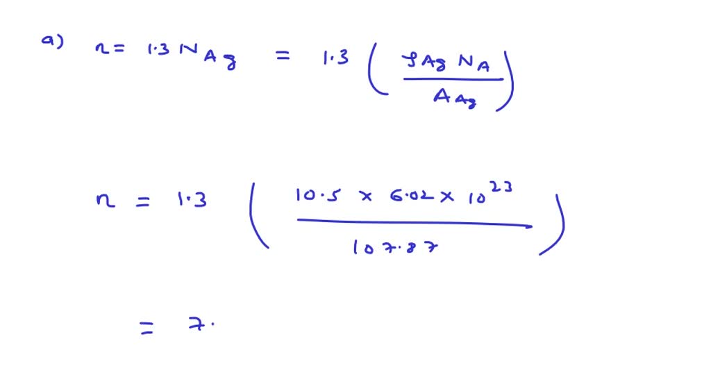 SOLVED(a) Calculate the number of free electrons per cubic meter for