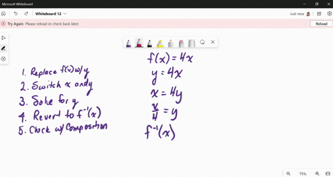 a-find-an-equation-for-f-1x-the-inverse-function-b-verify-that-your-equation-is-correct-by-showing-4