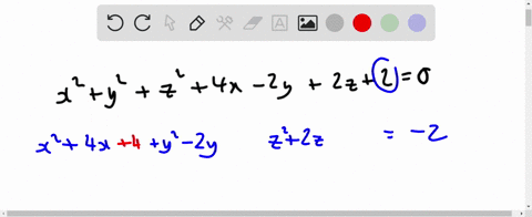 find-the-center-and-radius-of-the-sphere-x2y2z24-x-2-y2-z20