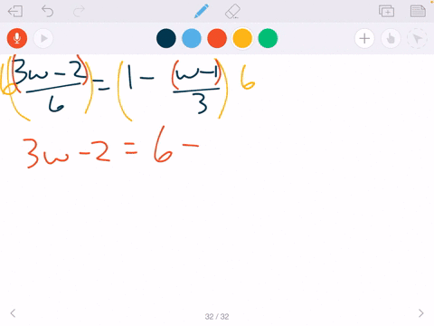 solve-each-equation-frac3-w-261-fracw-13