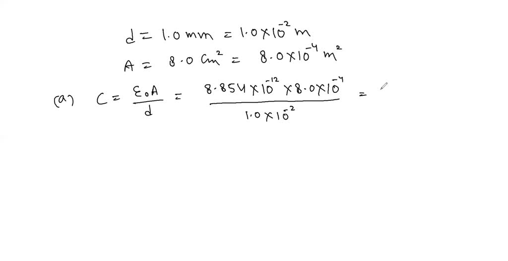 SOLVED:An air-filled capacitor is made from two flat parallel plates 1. ...