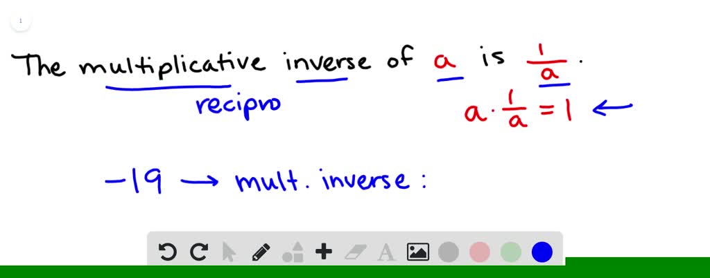 What Is The Multiplicative Inverse Of 19