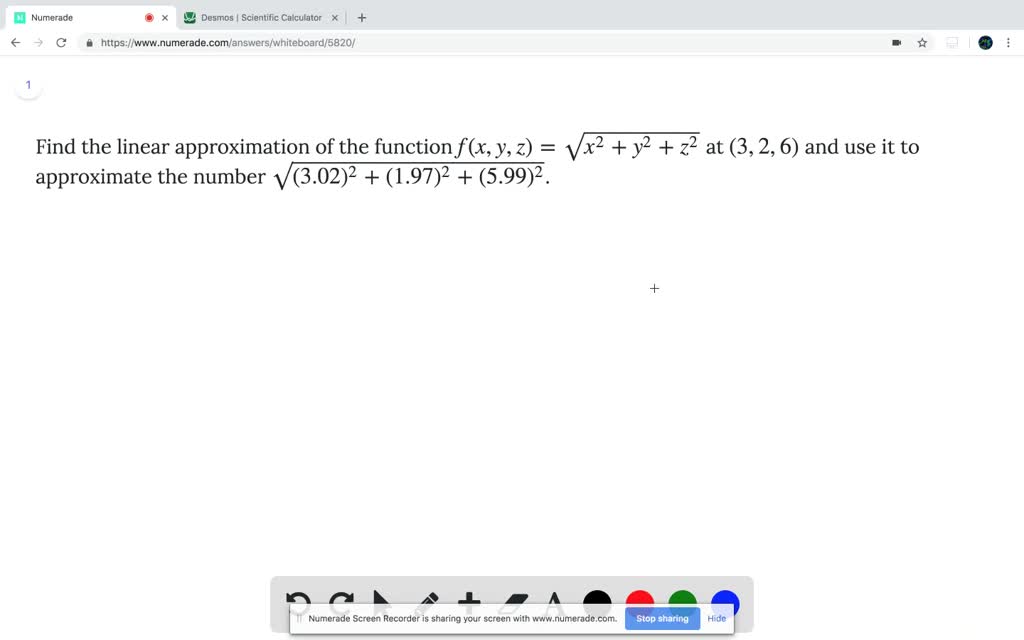 Solved Find The Linear Approximation Of The Funct