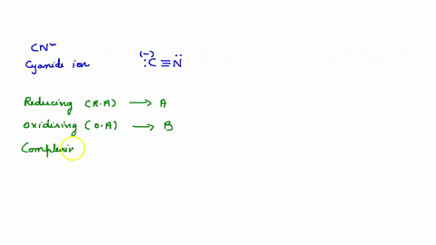 among-the-properties-a-reducing-b-oxidizing-c-complexing-the-set-of-properties-shown-by-mathrmcn-i-2