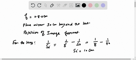 as-shown-in-fig-39-5-an-object-is-placed-40-mathrmcm-in-front-of-a-converging-lens-that-has-f80-math
