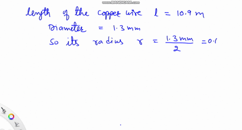 what-is-the-resistance-of-a-copper-wire-of-length-l-109-mathrmm-and-diameter-d13-mathrmmm-the-resist