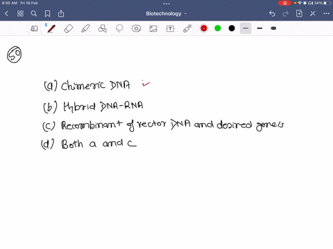 SOLVED:rDNA is a (a) Chimeric DNA (b) Hybrid DNA-RNA (c) Recombinant of ...