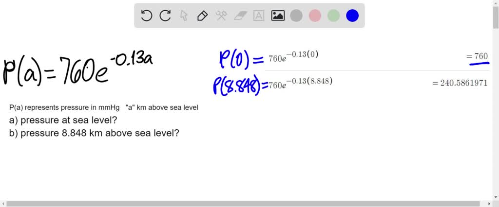 SOLVED:Atmospheric Pressure Atmospheric pressure varies with altitude ...