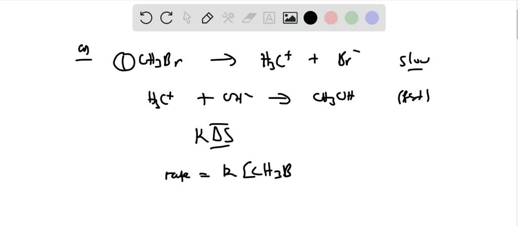 SOLVED:When methyl bromide reacts with hydroxide ion, methyl alcohol ...