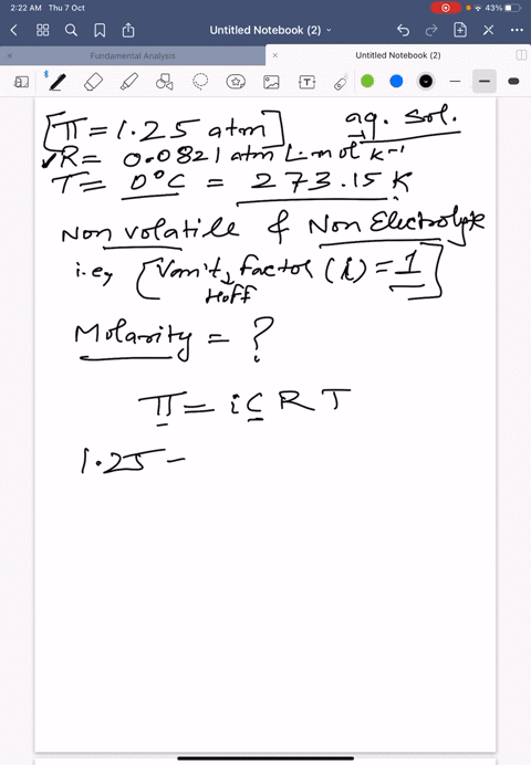 the-osmotic-pressure-of-an-aqueous-solution-of-a-nonvolatile-nonelectrolyte-solute-is-125-atm-at-00c