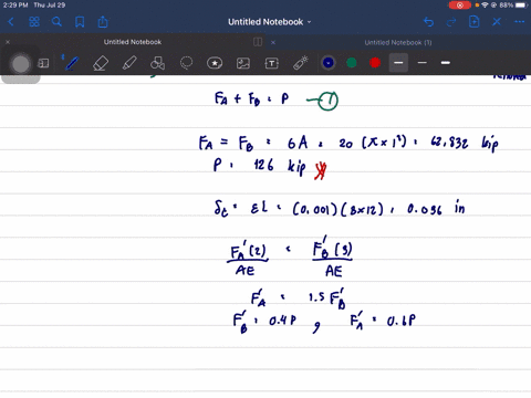 determine-the-elongation-of-the-bar-in-prob-4-111-when-both-the-load-mathbfp-and-the-supports-are-re