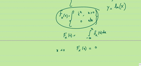 SOLVED:If X is an exponential random variable with parameter λ=1 ...