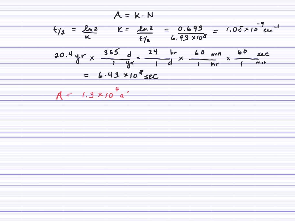 SOLVED Lead 210 Has A Half life Of 20 4 Years This Isotope Decays By solved-lead-210-has-a-half-life-of-20-4-years-this-isotope-decays-by
