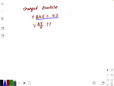 a-charged-particle-moving-in-a-uniform-magnetic-field-and-losses-4-of-its-mathrmke-the-radius-of-cur