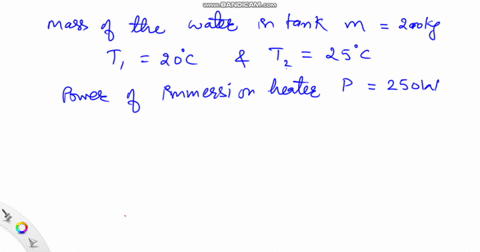 a-tank-containing-200-kg-of-water-was-used-as-a-constanttemperature-bath-how-long-would-it-take-to-h