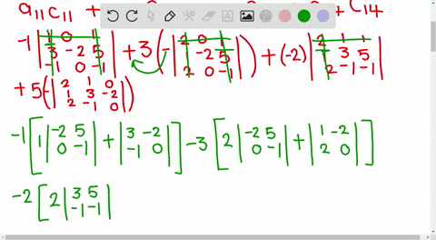 evaluate-each-determinant-by-expanding-by-cofactors-leftbeginarrayrrrr-1-3-2-5-2-1-0-1-1-3-2-5-2-1-0