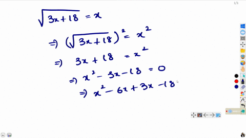 a-student-solved-the-following-equation-and-obtained-the-proposed-solutions-x-3-and-x6-sqrt3-x18x--2