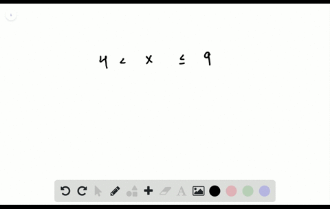 SOLVED:Use words to describe the interval of real numbers. 4