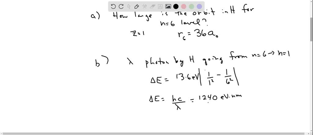 SOLVED:The radius of the n=1 orbit in the hydrogen atom is a0=0.053 nm ...