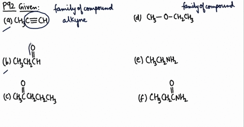 to-what-organic-family-does-each-compound-belong