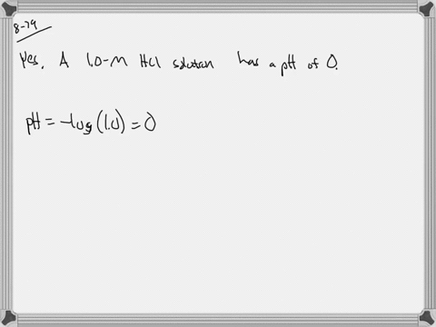the ph of an aqueous solution is zero then the solution is