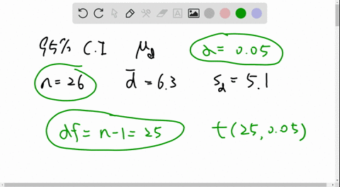 a-find-the-95-confidence-interval-for-mu_d-given-n26-bard63-and-s_d51-assume-the-data-are-randomly-s