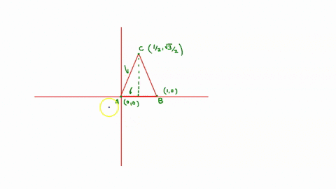 three-particles-of-mass-10-mathrmkg-20-mathrmkg-and-30-mathrmkg-are-placed-at-the-vertices-a-b-and-c