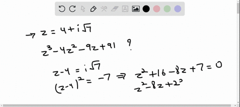if-z4i-sqrt7-then-value-of-z3-4-z2-9-z91-equals-a-0-b-1-c-1-d-2