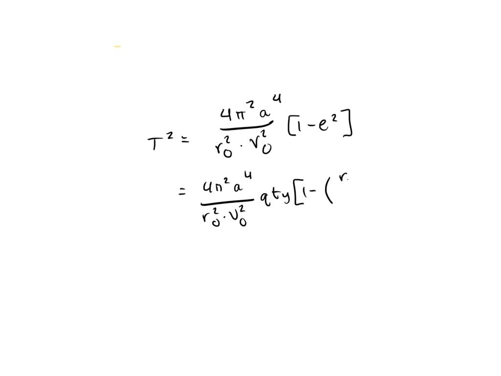 ⏩SOLVED:Complete the derivation of Kepler's third law (the part… | Numerade