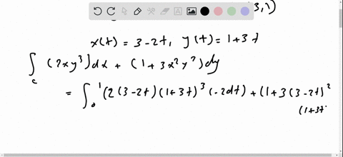 in-each-part-evaluate-int_c-2-x-y3-d-xleft13-x2-y2right-d-y-over-the-curve-c-and-compare-your-answer