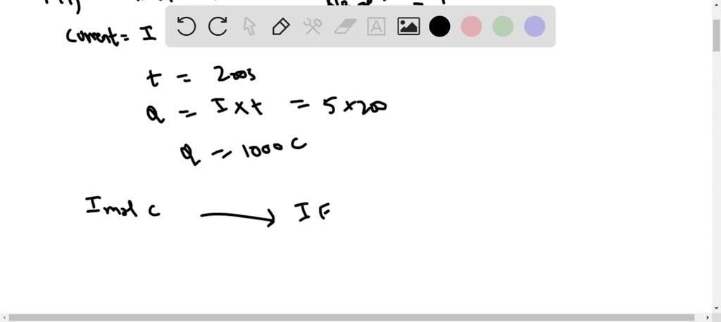 SOLVED:How many electrons flow when a current of 5 A is passed through ...
