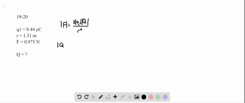 the-attractive-electrostatic-force-between-the-point-charges-844-times-10-6-mathrmc-and-mathrmq-has-