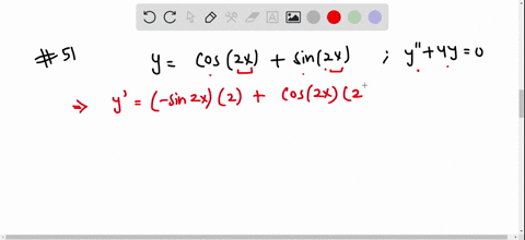 show-that-the-function-satisfies-the-differential-equation-beginarraylycos-2-xsin-2-x-yprime-prime4-