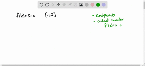 find-the-absolute-extrema-of-the-function-on-the-closed-interval-fx3-x-12