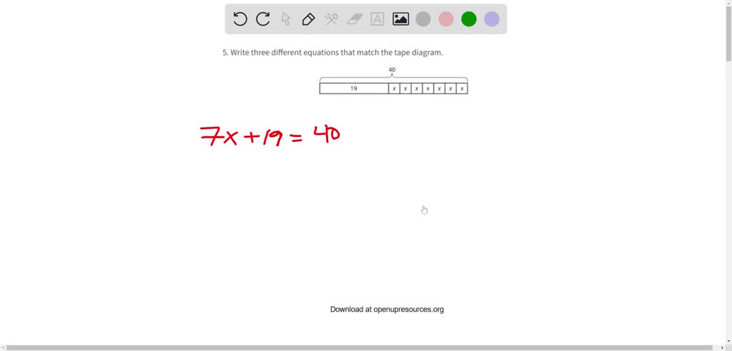 solved-write-three-different-equations-that-match-the-tape-diagram