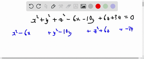 find-the-center-and-radius-of-the-sphere-x2y2z2-6-x-10-y6-z340