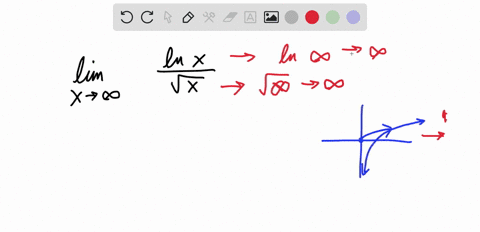 use-lhopitals-rule-to-find-the-limit-if-it-exists-lim-_x-rightarrowinfty-ln-x-sqrtx