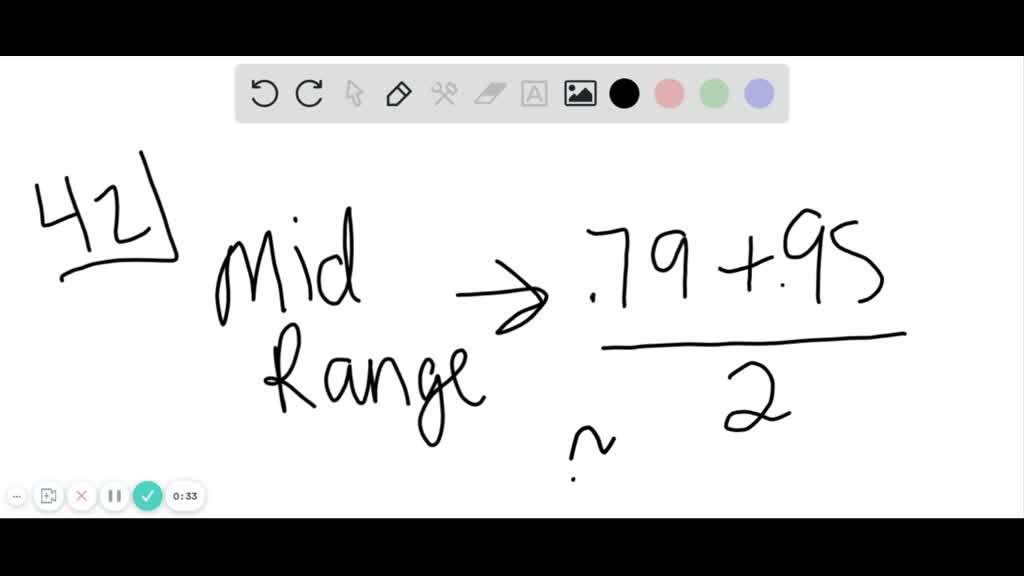 How To Find Mid Range