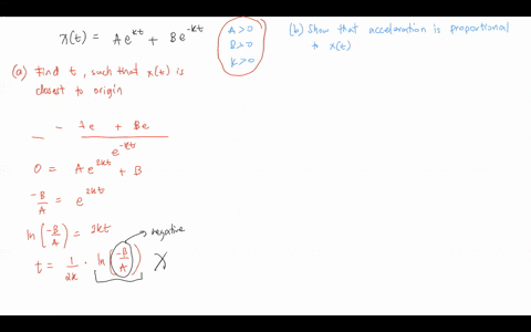 a-particle-moves-along-a-coordinate-line-its-position-at-time-t-given-by-the-function-xta-ek-tb-e-k-