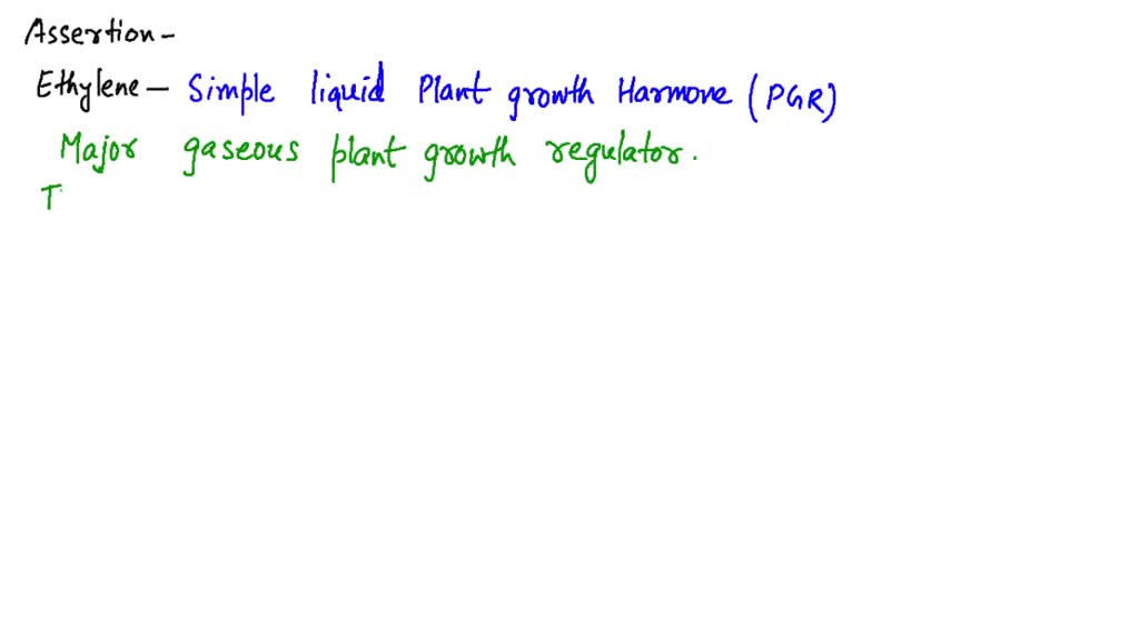 ⏩SOLVEDAssertion Ethylene increases the yield in cucumber. Reason
